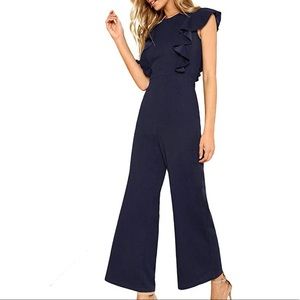 ROMWE Ruffle Jumpsuit